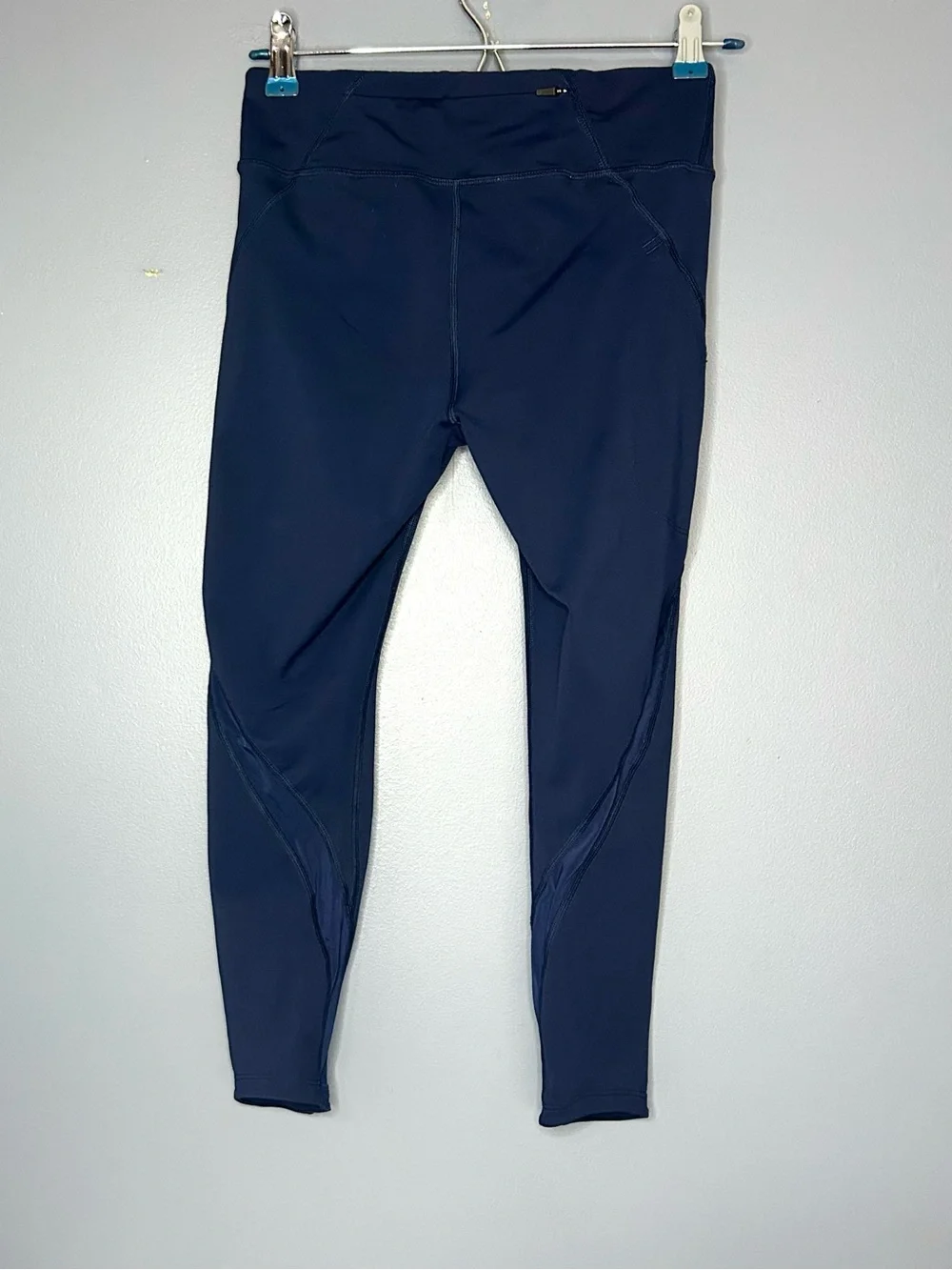Nike‎ Dri-FIT Running Leggings Womens S Blue Compression Zip Pocket 890323-451